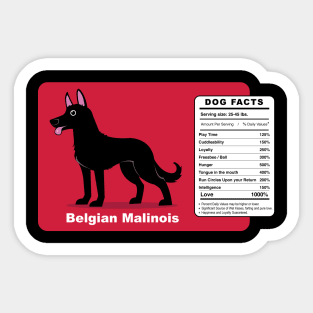 belgian malinois black Sticker